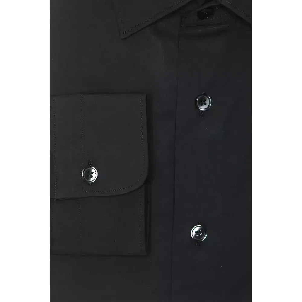 Robert Friedman Gray Cotton Men Shirt