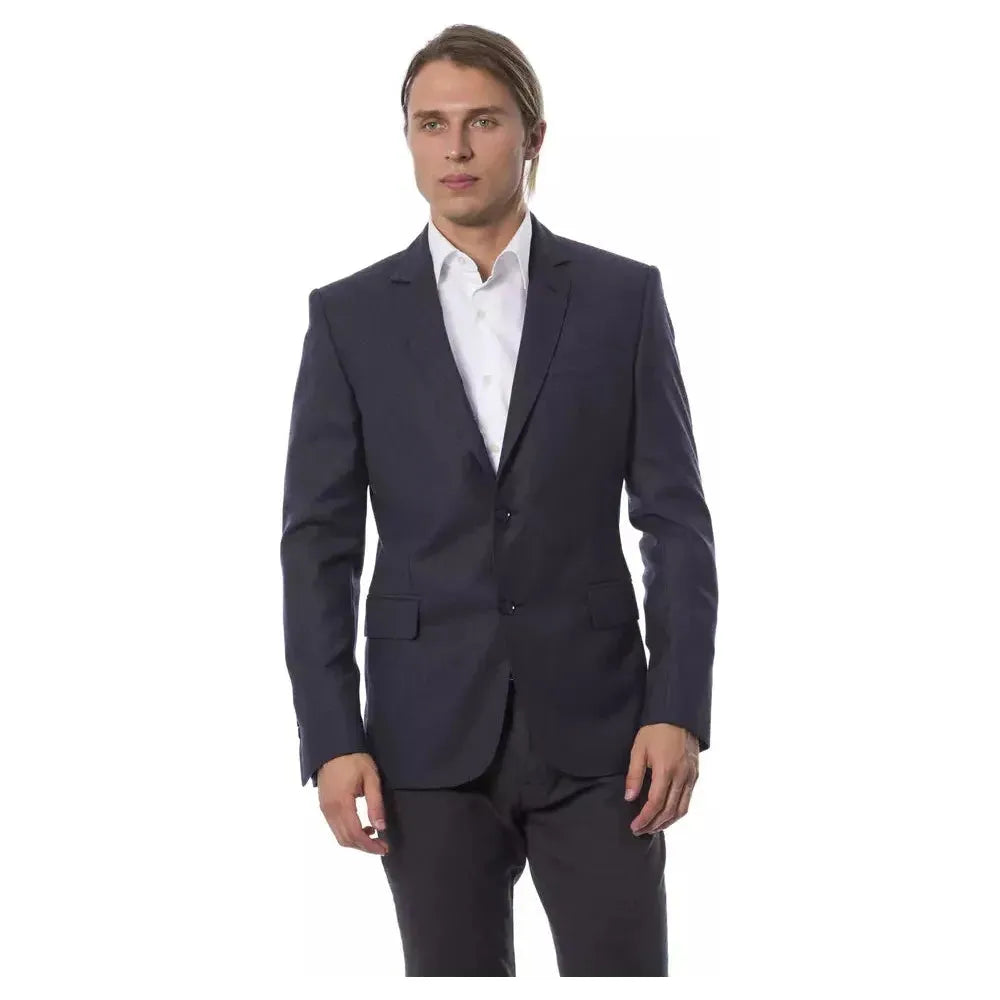 Verri Blue Wool Men Blazer