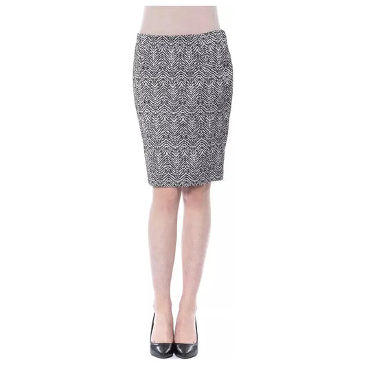 BYBLOS Black Viscose Women Skirt