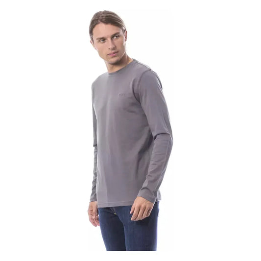 Verri Gray Cotton Mens TShirt Verri