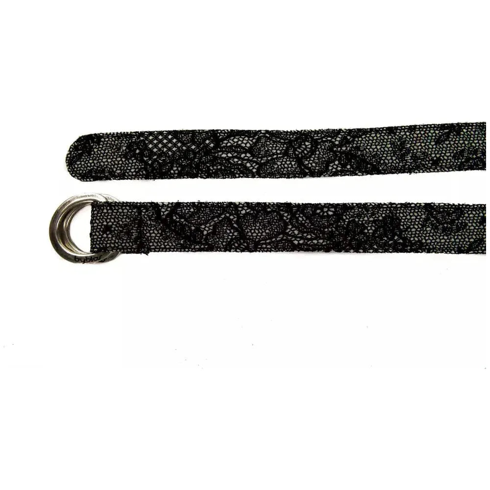 BYBLOS Black Wool Women Belt BYBLOS