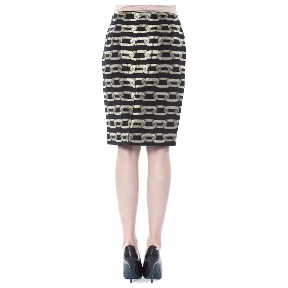 BYBLOS Black Viscose Women Skirt