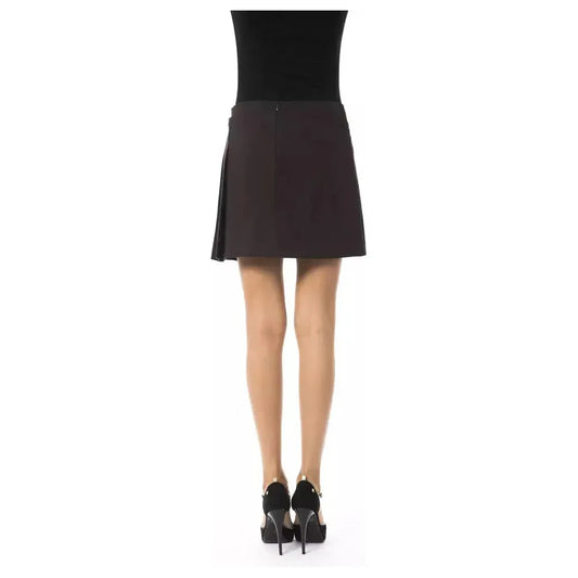 BYBLOS Brown Polyester Women Skirt WOMAN SKIRTS BYBLOS