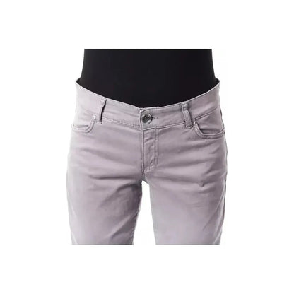 BYBLOS Gray Cotton Women's Pant