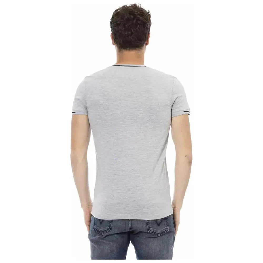 Trussardi Action Gray Cotton Men's T-Shirt