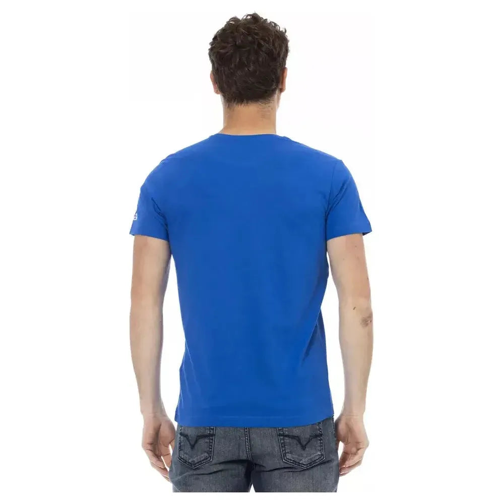 Trussardi Action Blue Cotton Men's T-Shirt Trussardi Action