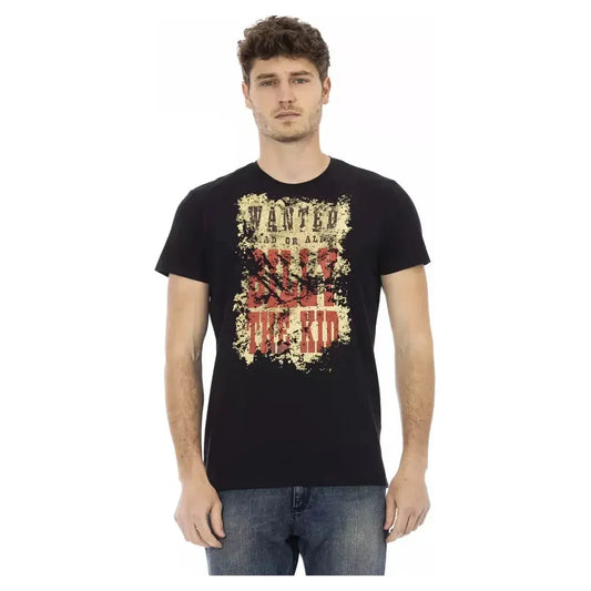 Trussardi Action "Black Cotton Men T-Shirt" Trussardi Action