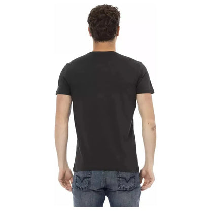 Trussardi Action Black Cotton Men T-Shirt