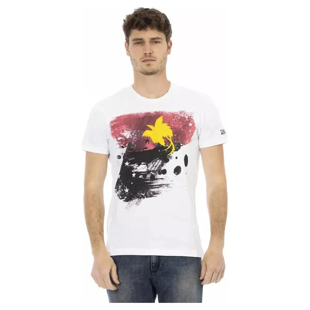 Trussardi Action White Cotton Men's T-Shirt