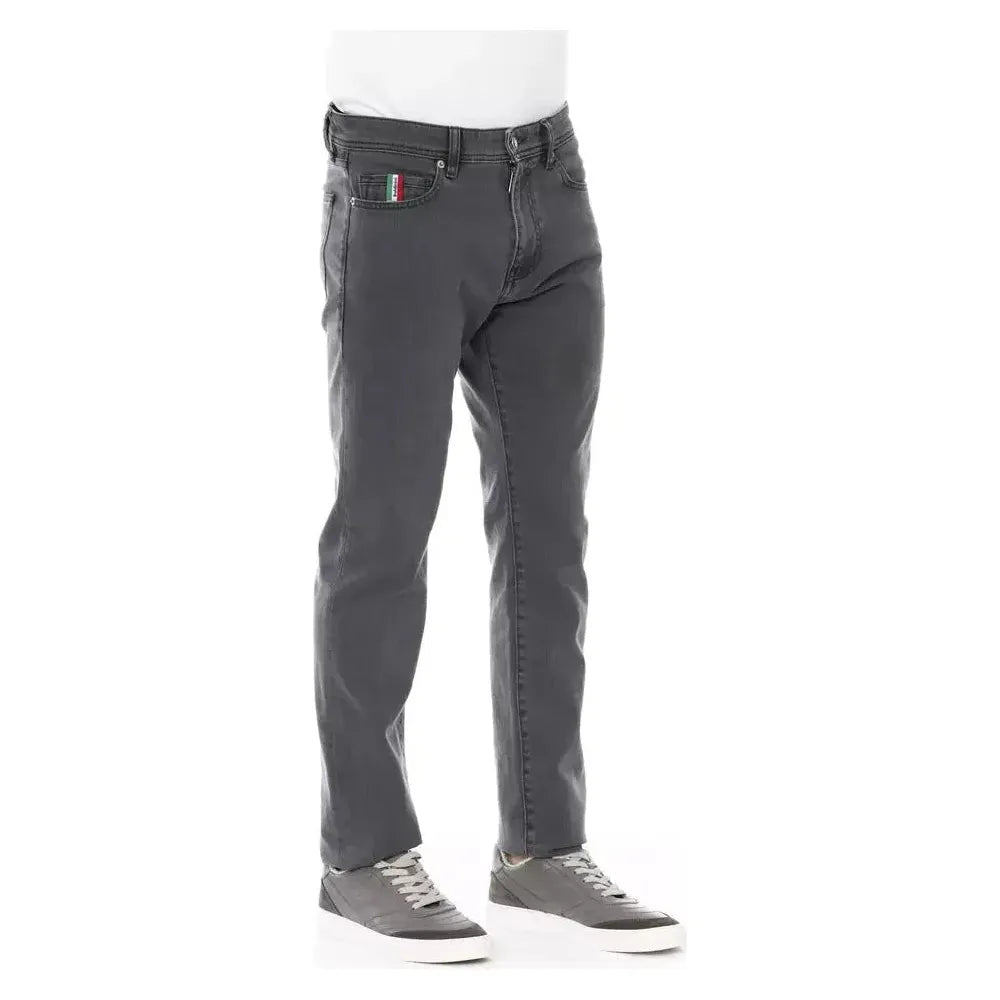 Baldinini Trend Gray Cotton Men Jeans Baldinini Trend