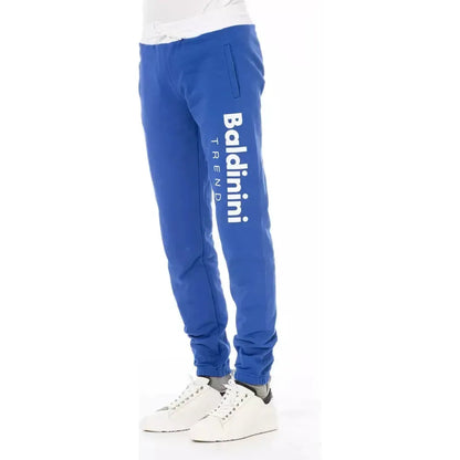 Baldinini Trend Blue Cotton Men's Sport Pant