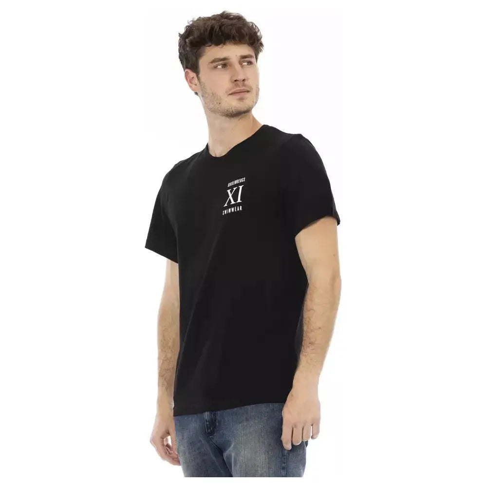 Bikkembergs Black Cotton Men T-Shirt