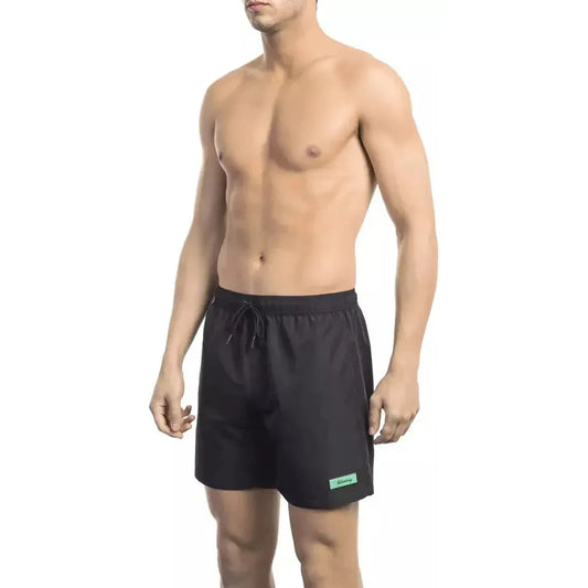 Bikkembergs Black Polyester Men Swim Short Bikkembergs