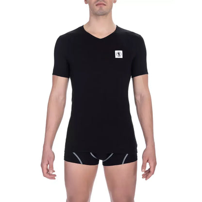 Bikkembergs Black Cotton Men T-Shirt