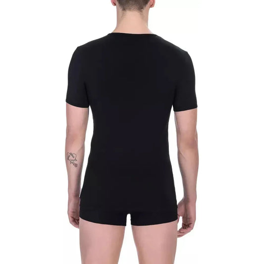 Bikkembergs Black Cotton Men T-Shirt MAN T-SHIRTS Bikkembergs