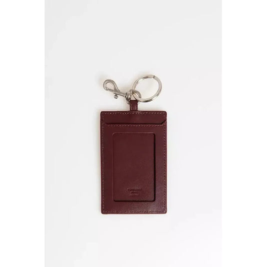 Trussardi Brown Leather Men Keychain Trussardi