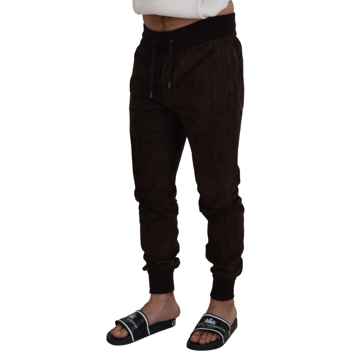 Dolce & Gabbana Stunning Authentic Jogger Pants in Brown Dolce & Gabbana