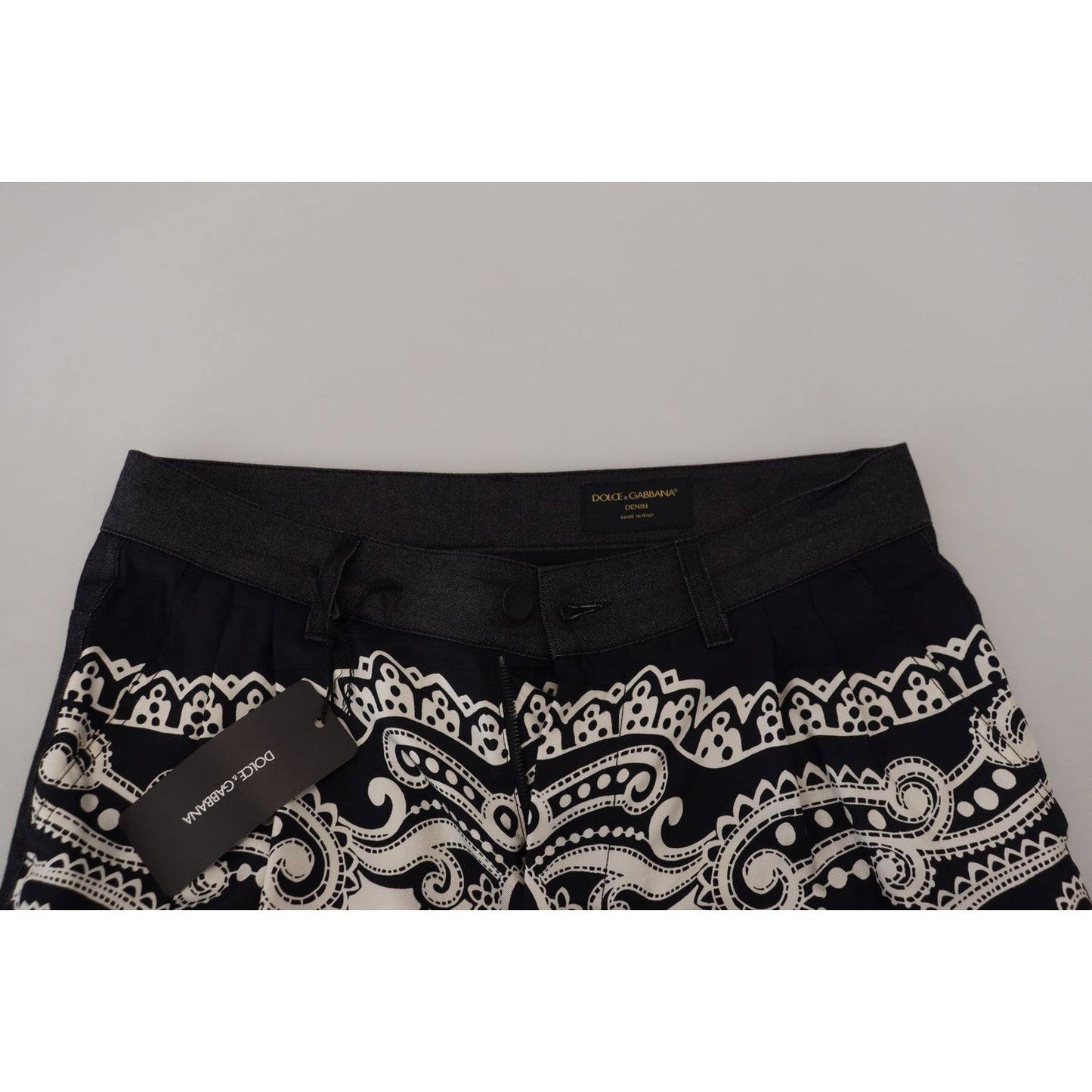 Dolce & Gabbana Elegant Bandana Print Silk-Cotton Pants Dolce & Gabbana