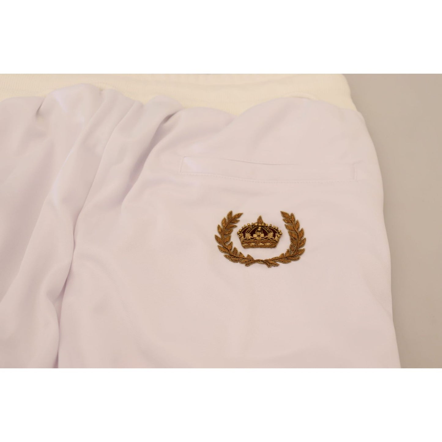 Dolce & Gabbana Elegant White Jogger Pants for Sophisticated Comfort Dolce & Gabbana