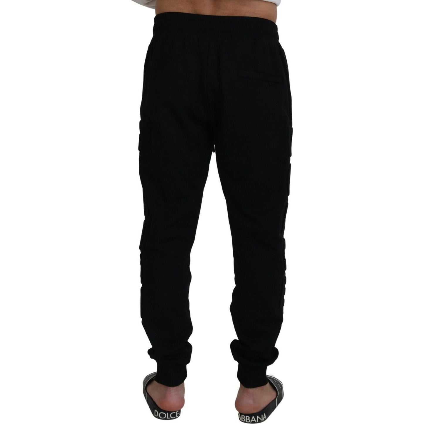 Dolce & Gabbana Elegant Black Cotton Jogger Pants Dolce & Gabbana