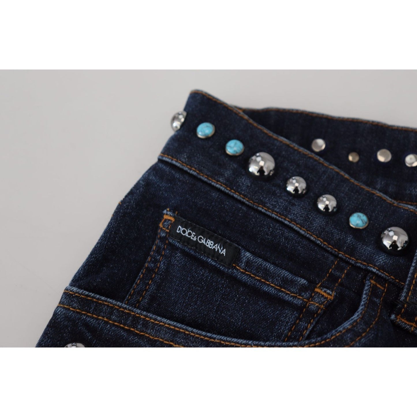 Dolce & Gabbana Studded Opulence Denim Jeans Dolce & Gabbana