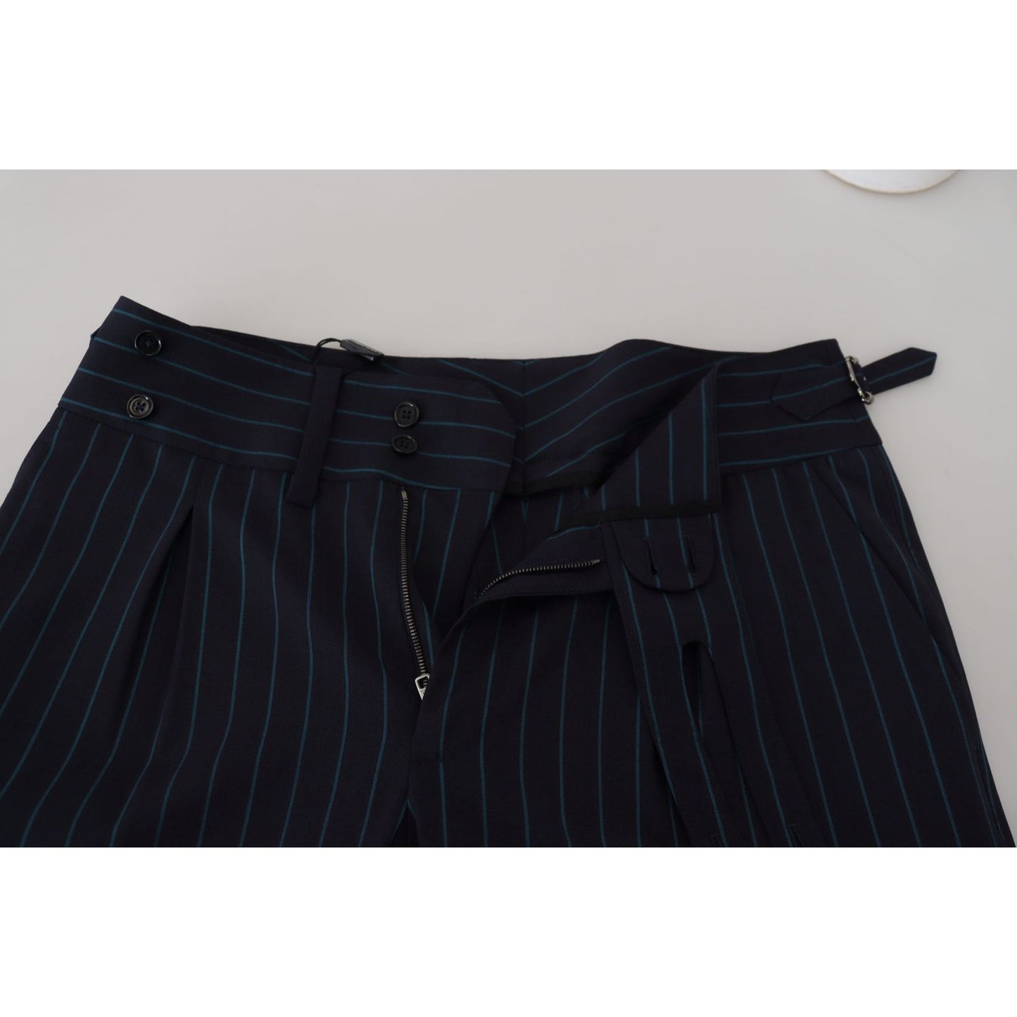 Dolce & Gabbana Elegant Stripe Virgin Wool Trousers Dolce & Gabbana