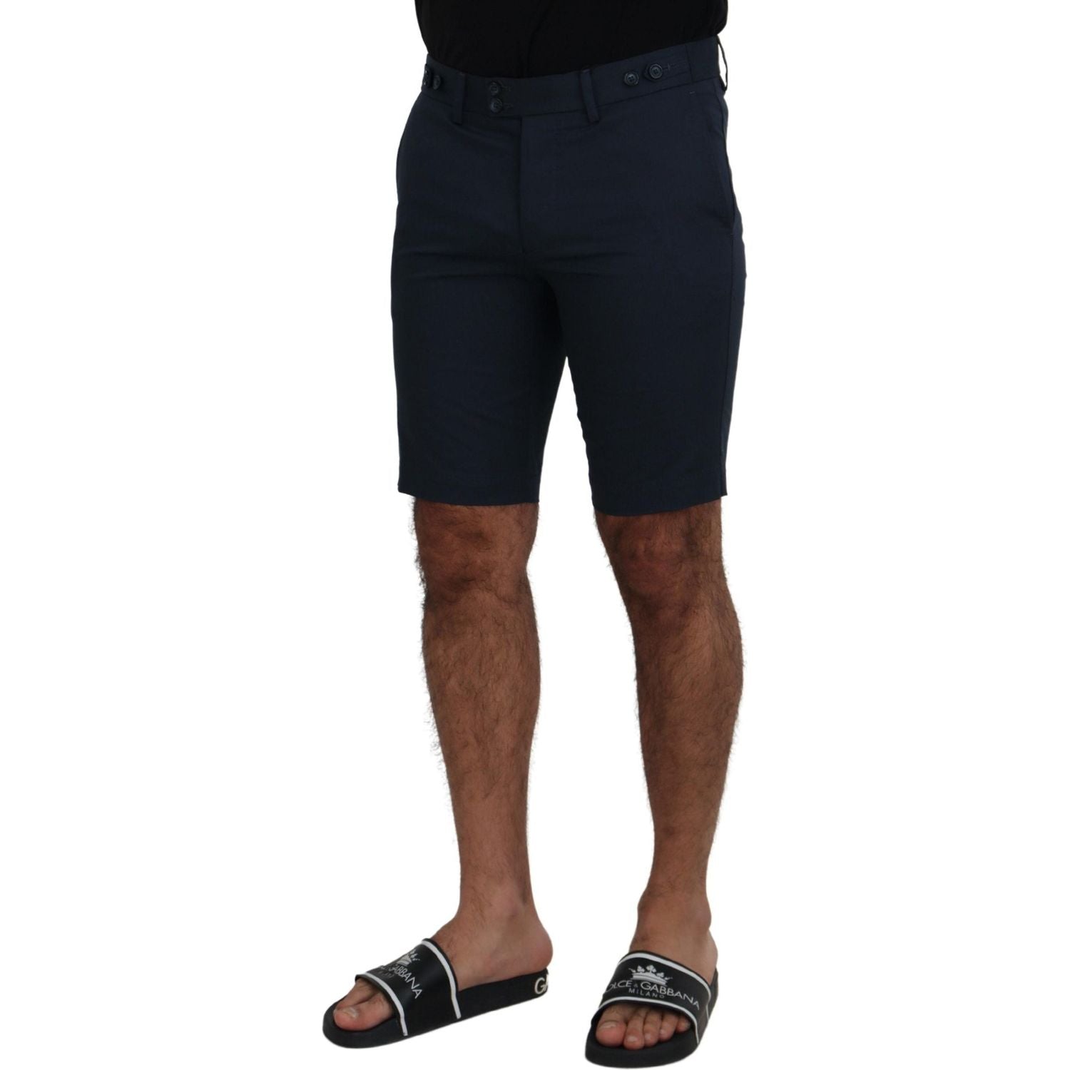 Dolce & Gabbana Blue Bermuda Low Waist Men Shorts