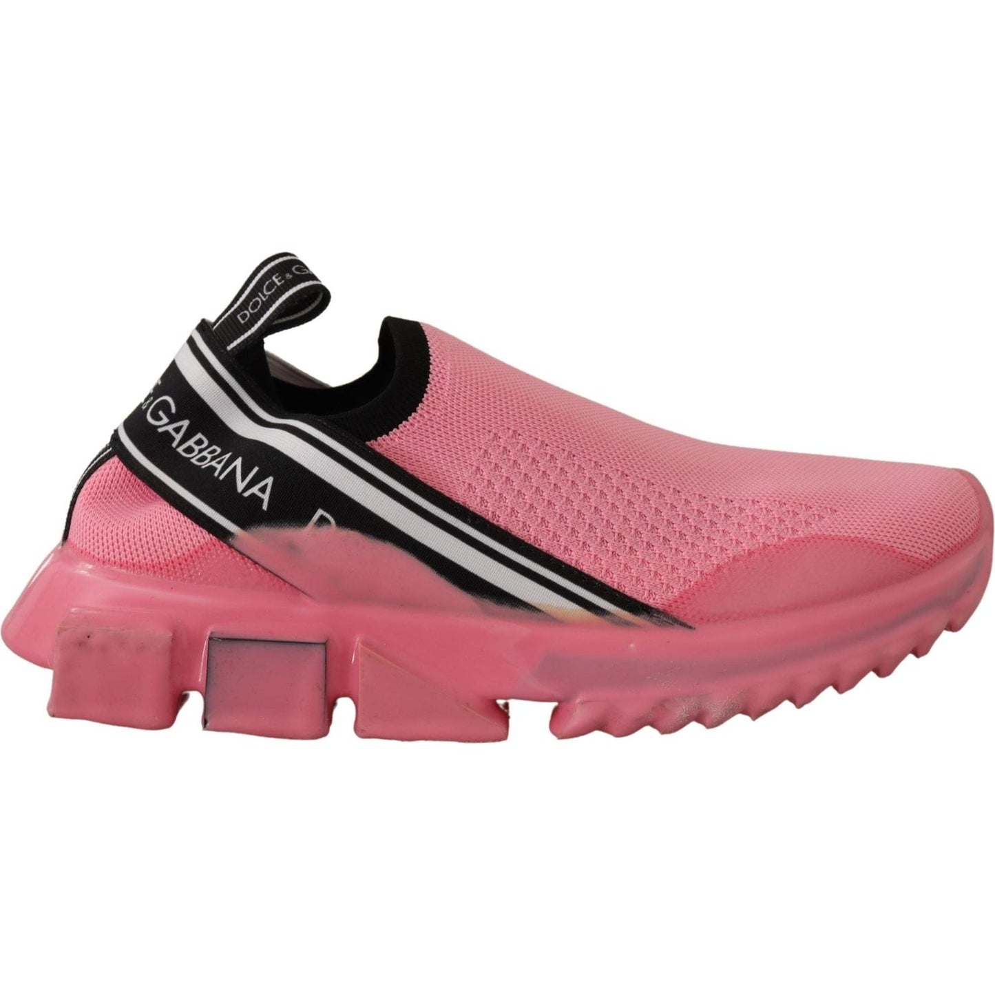 Dolce & Gabbana Chic Pink Sorrento Slip-On Sneakers Dolce & Gabbana Pale Violet Red