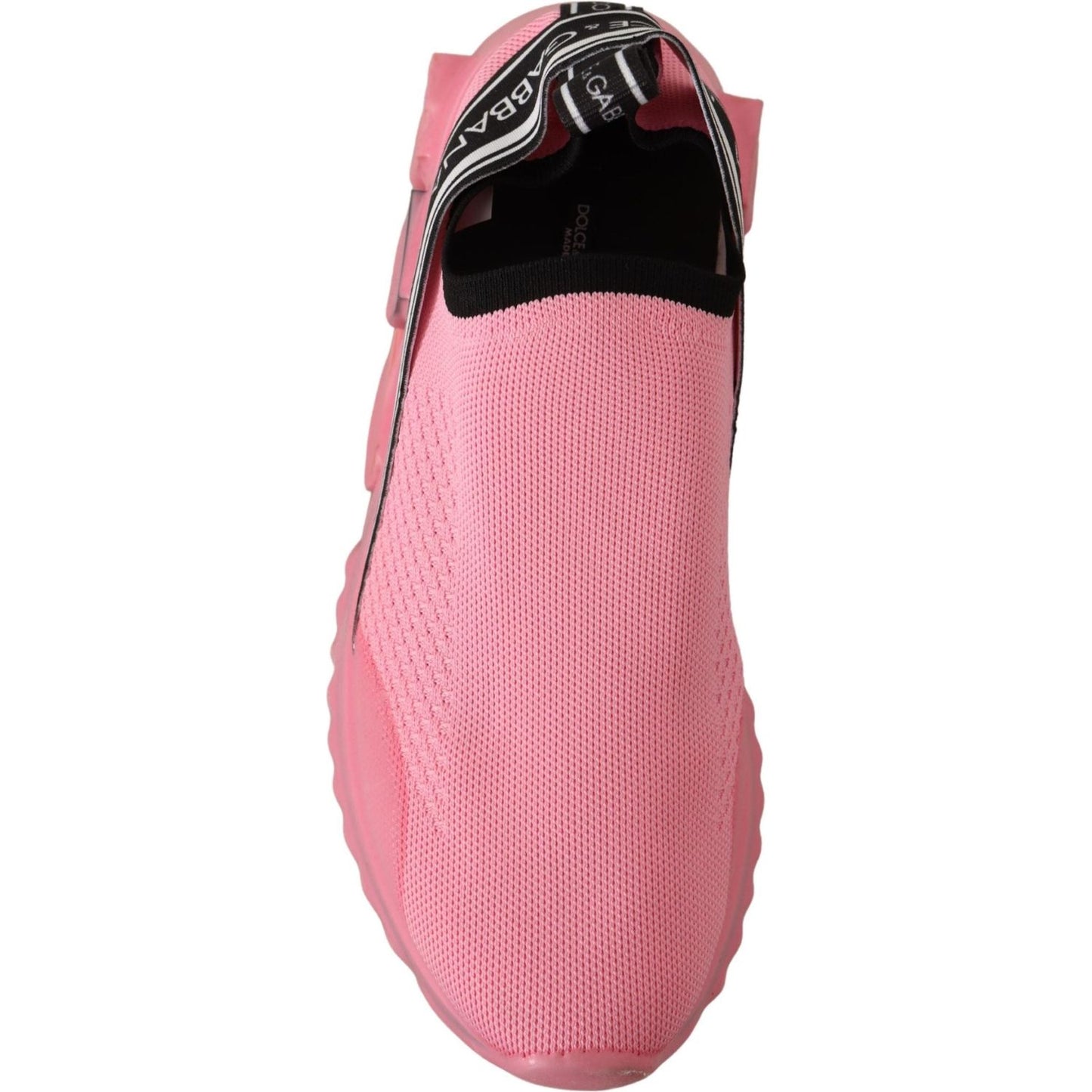 Dolce & Gabbana Chic Pink Sorrento Slip-On Sneakers Dolce & Gabbana Pale Violet Red