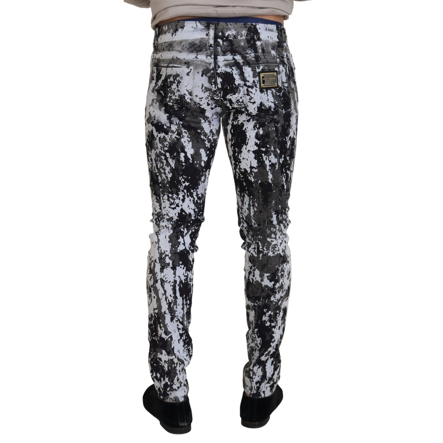 Dolce & Gabbana Multicolor Cotton Tie Dye Skinny Denim Jeans