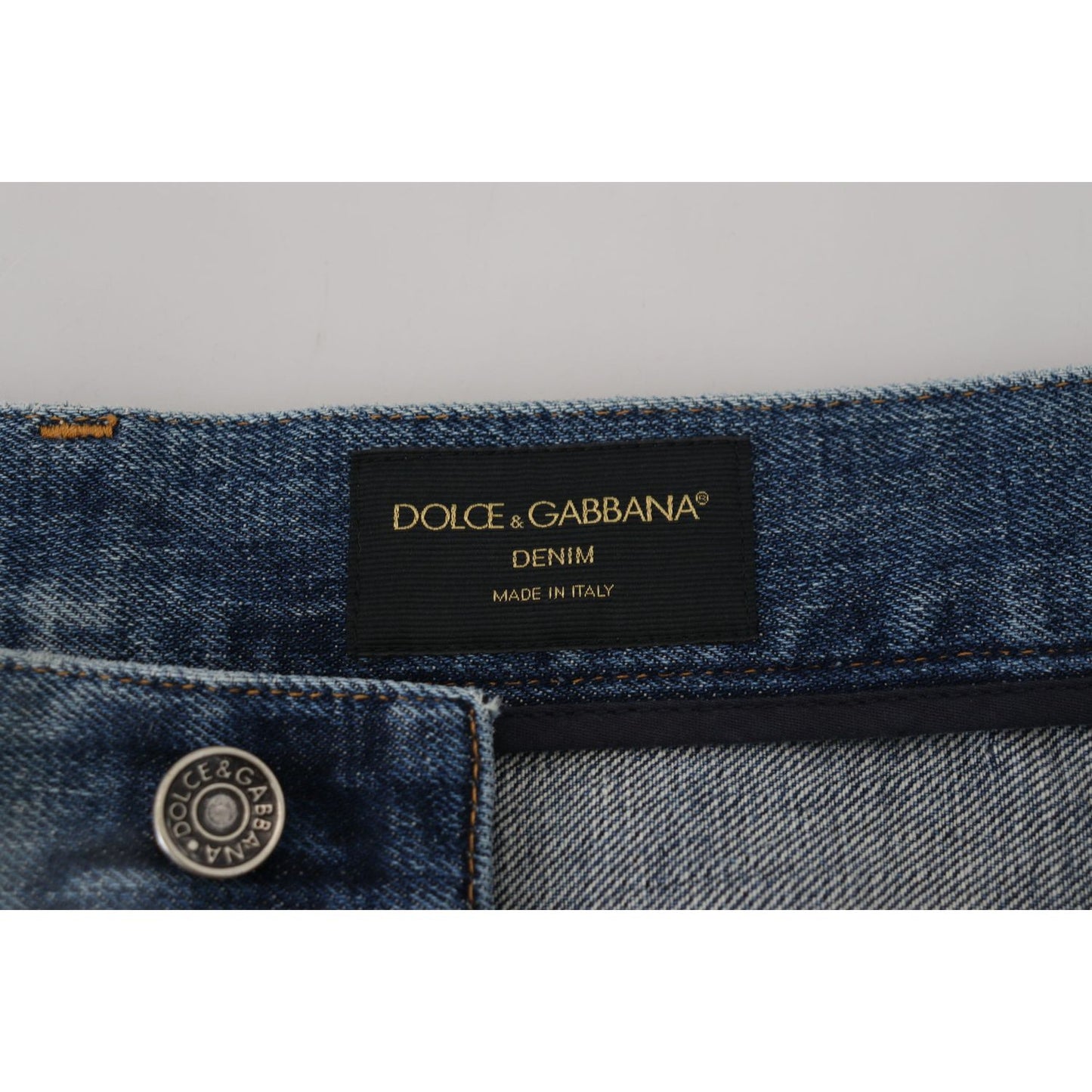 Dolce & Gabbana Stunning Tattered Denim Italian Jeans Dolce & Gabbana