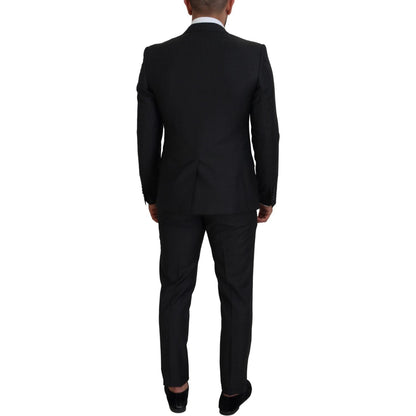 Dolce & Gabbana Gray MARTINI 3 Piece Slim Fit Suit