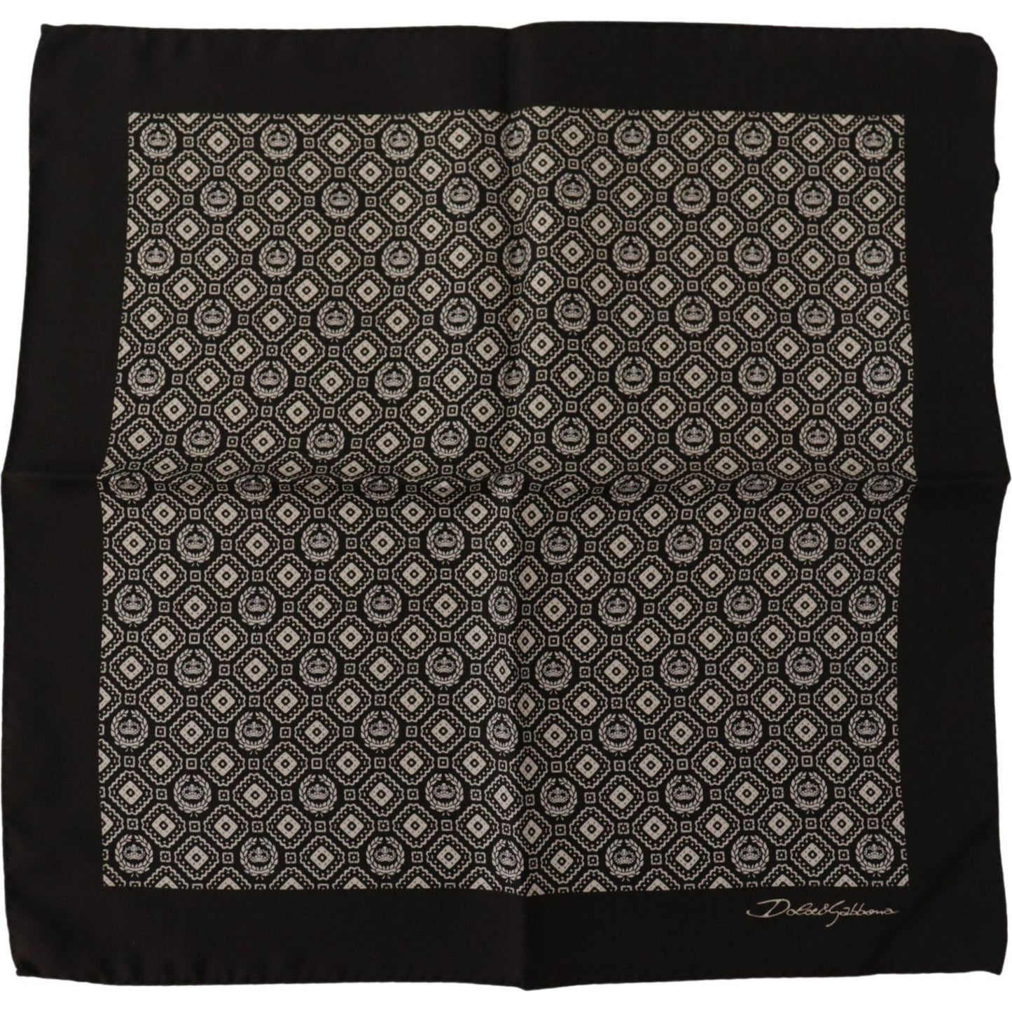 Dolce & Gabbana Elegant Black Silk Men's Scarf Wrap Dolce & Gabbana