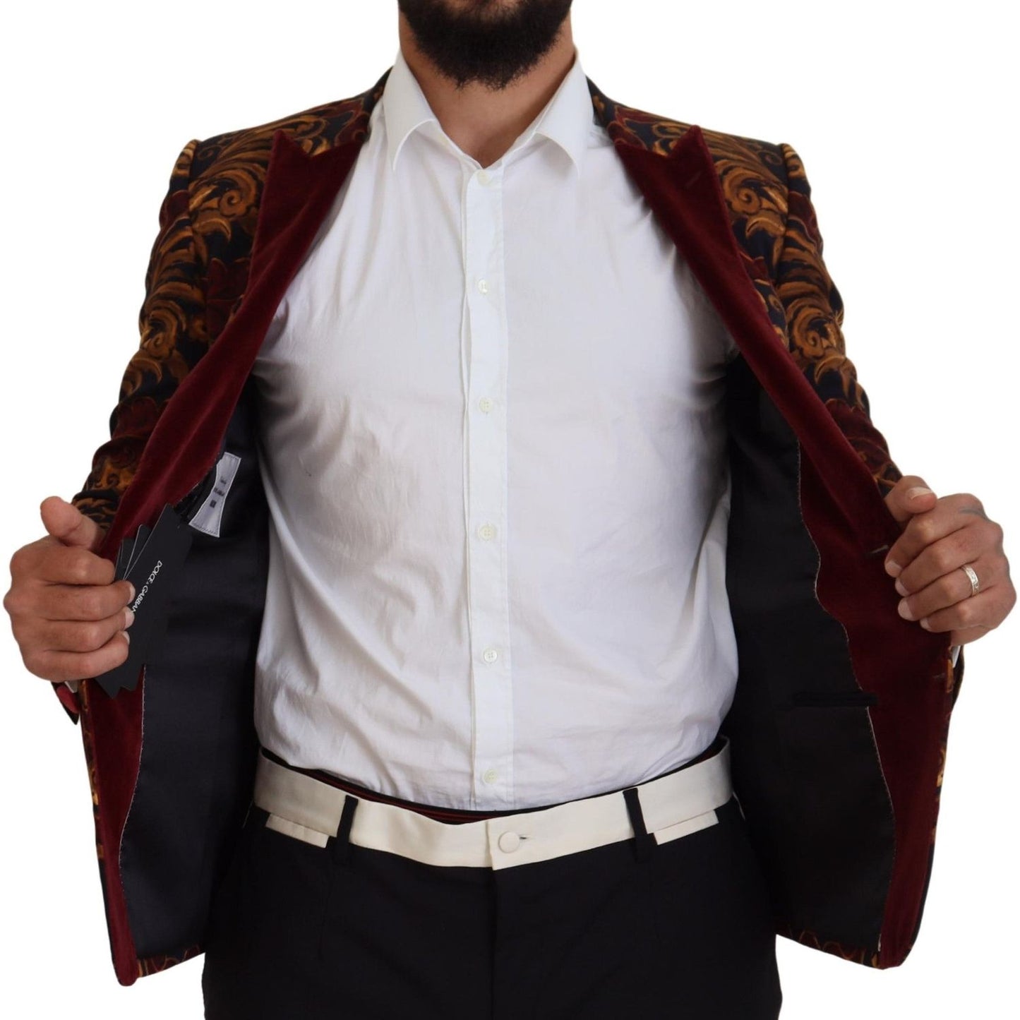 Dolce & Gabbana Elegant Multicolor Wool Blend Blazer Dolce & Gabbana