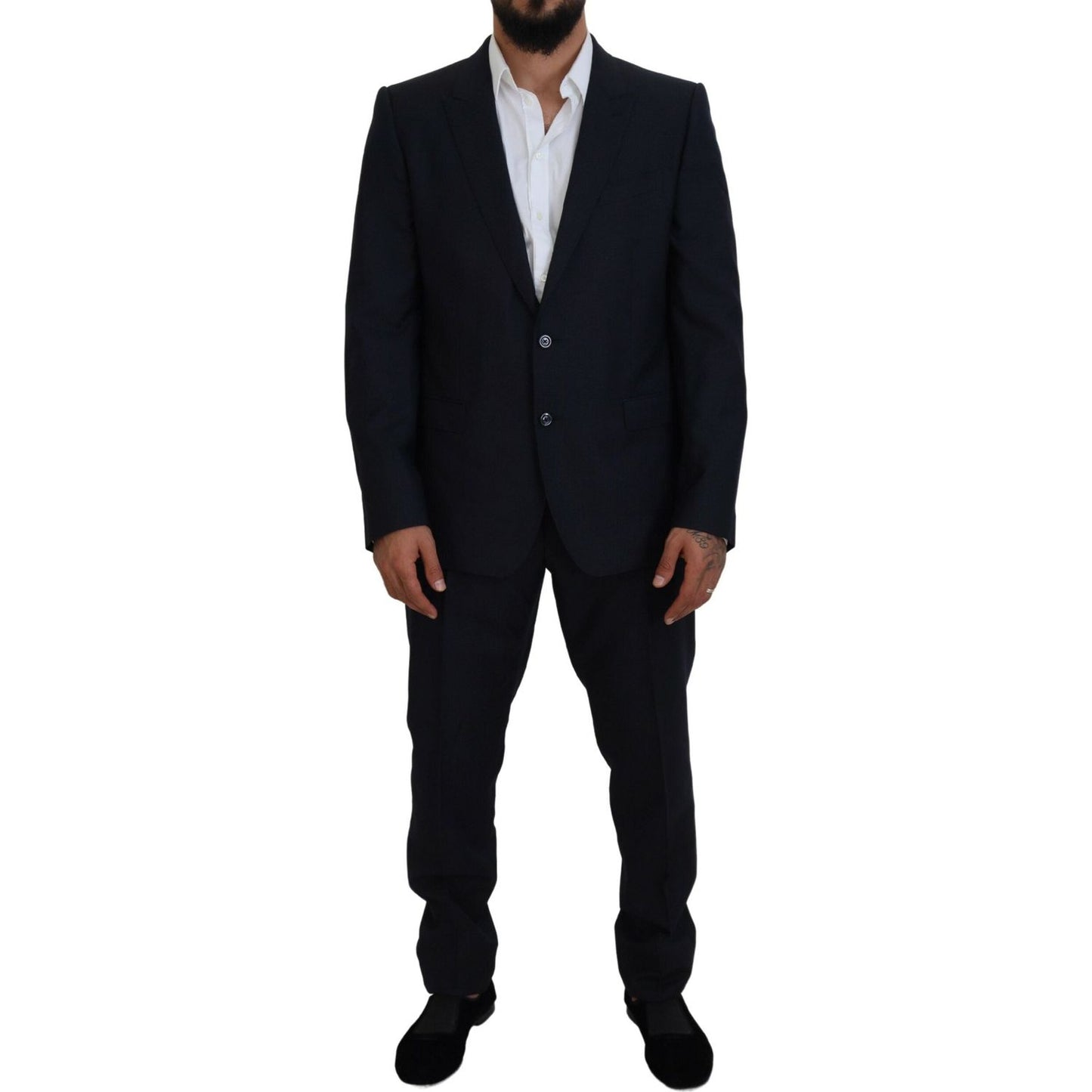 Dolce & Gabbana Blue Single Breasted 2 Piece MARTINI Suit