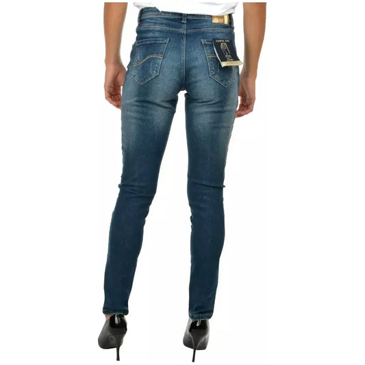 Yes Zee Blue Cotton Women's Jean Yes Zee