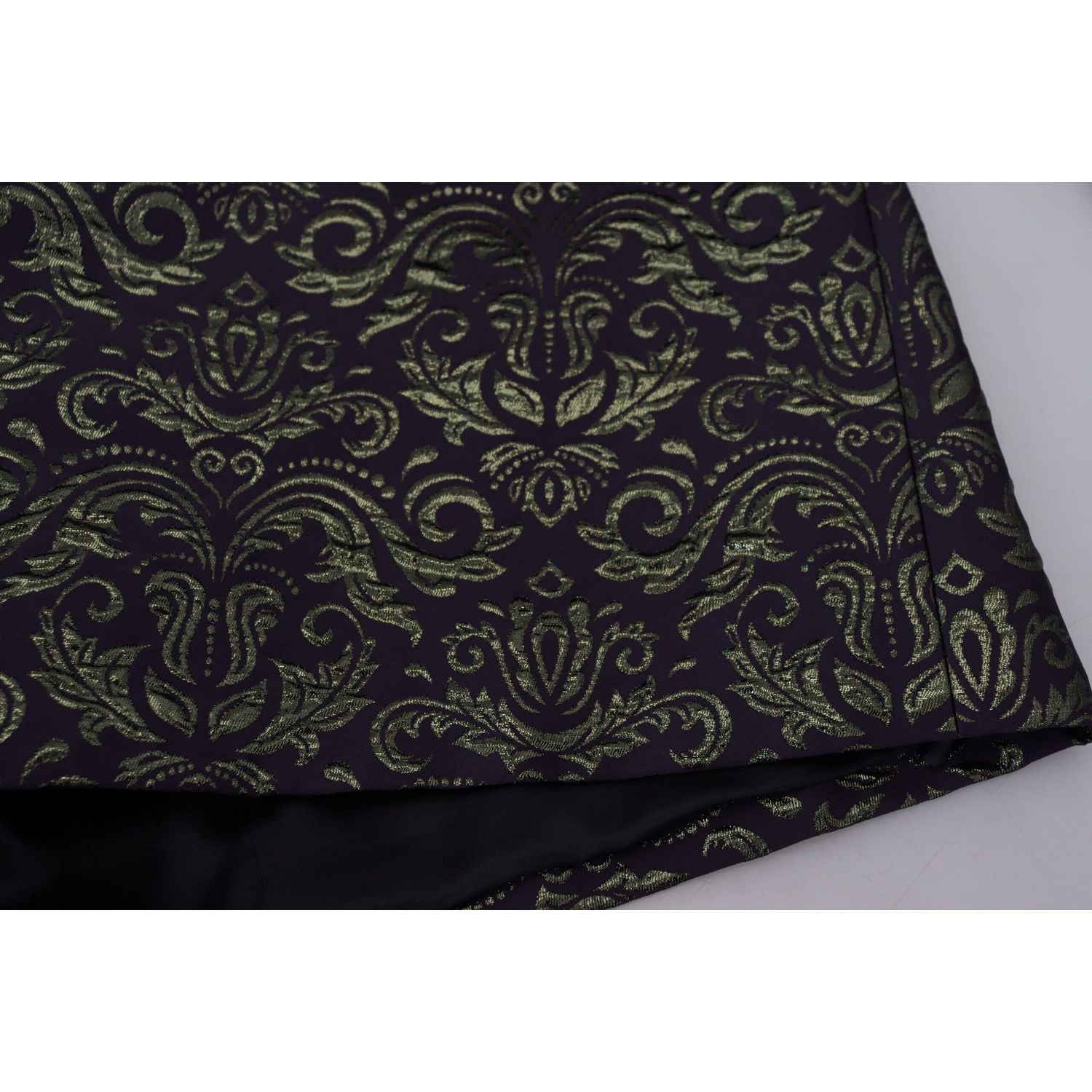 Dolce & Gabbana Gold Purple Baroque Jacket Blazer Robe