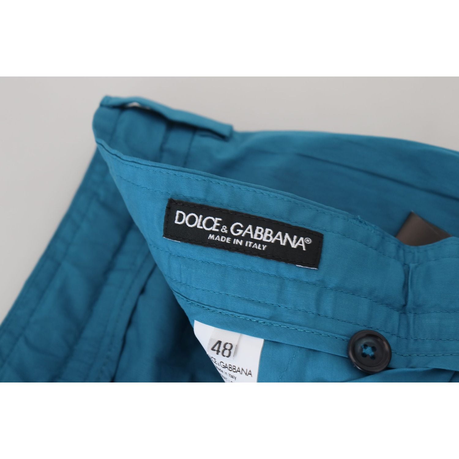 Dolce & Gabbana Blue Cotton Chinos Trousers Pants