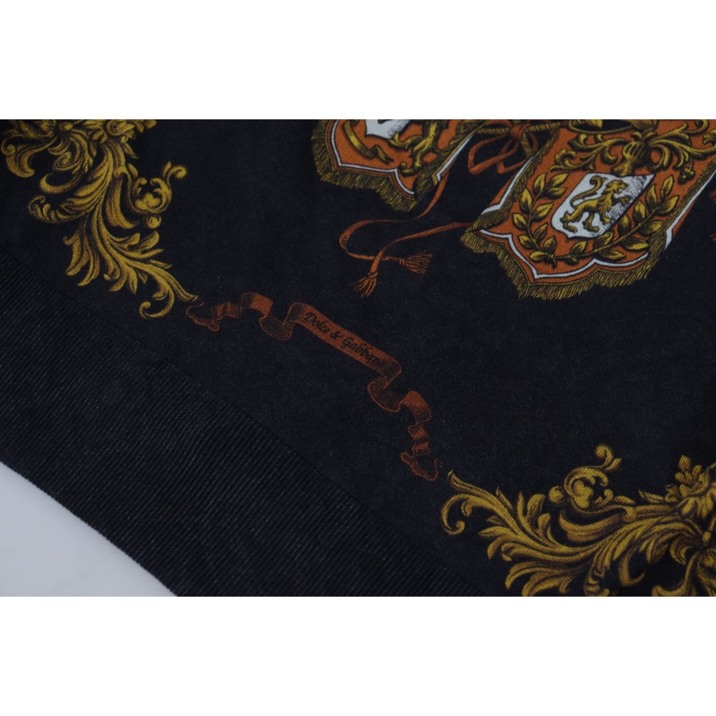 Dolce & Gabbana Baroque Medal Motive Silk Sweater Dolce & Gabbana