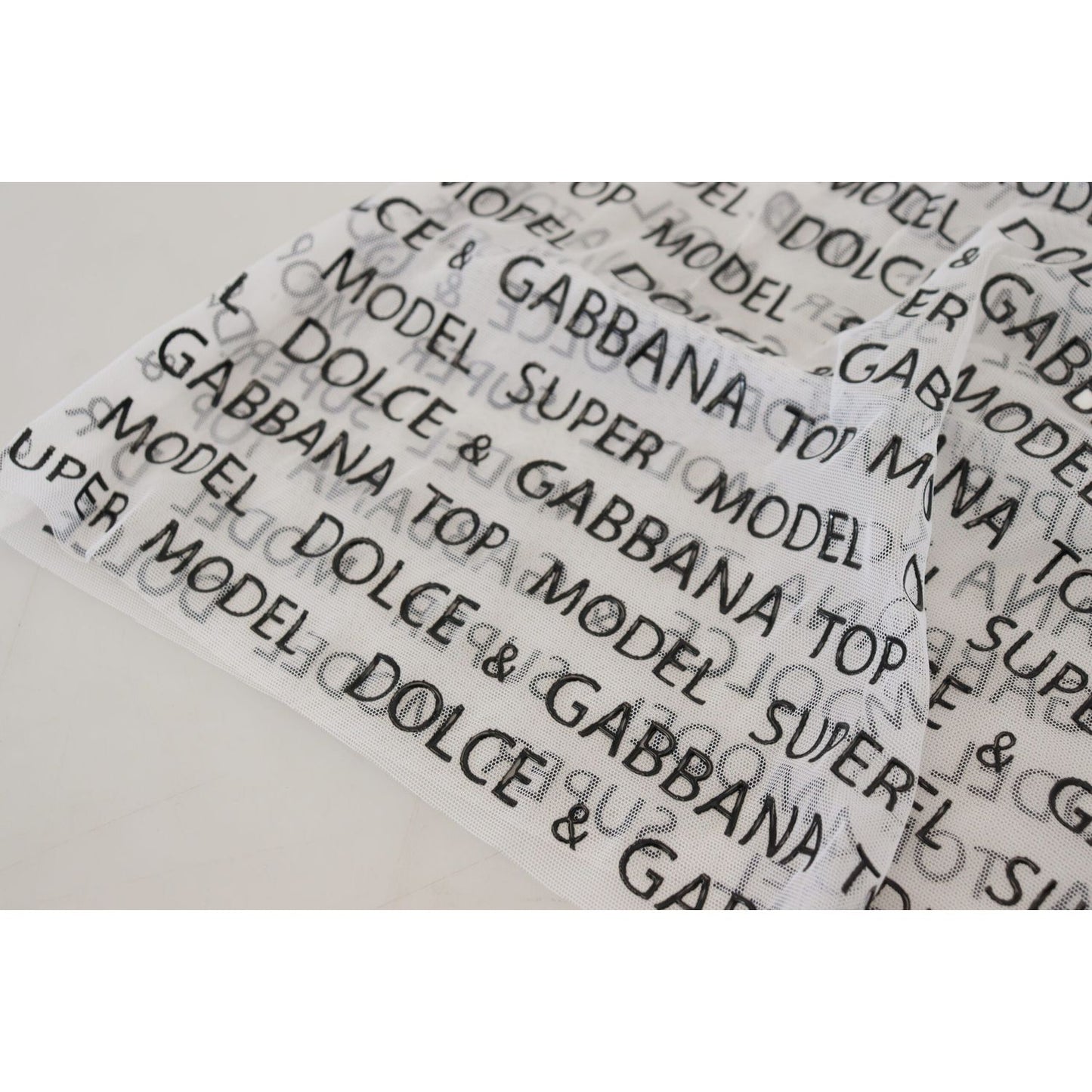 Dolce & Gabbana Elegant White Logo Print Mini Skirt Dolce & Gabbana