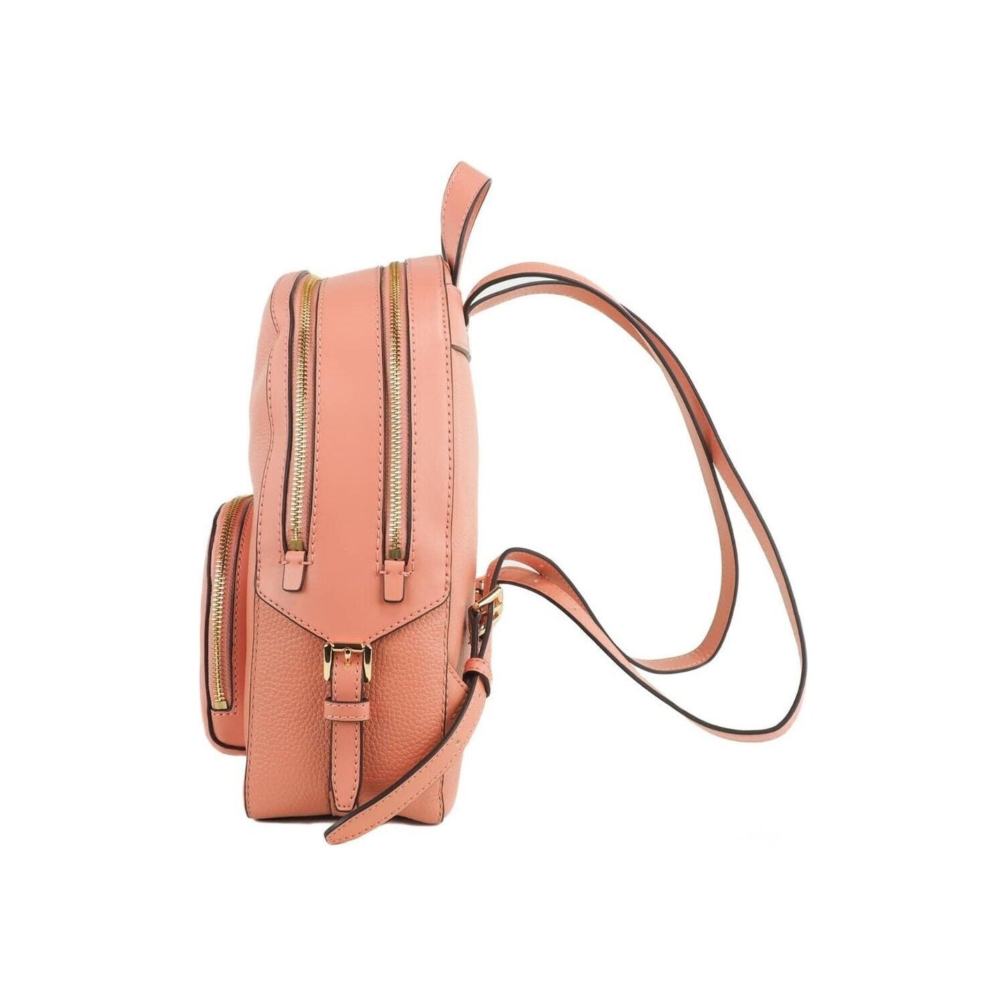 Michael Kors Jaycee Medium Sherbert Pebbled Leather Zip Pocket Backpack Bookbag Michael Kors