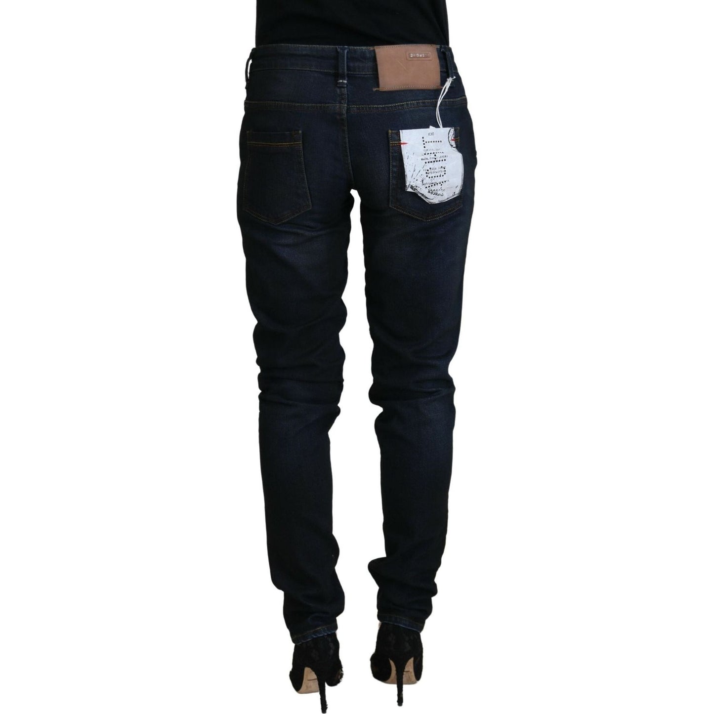 Acht Chic Low Waist Denim Skinny Jeans Acht