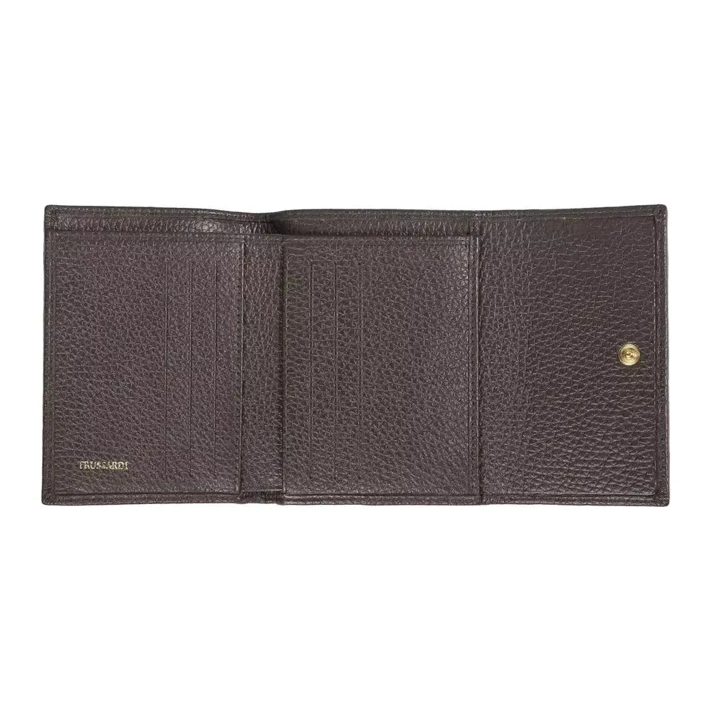 Trussardi Brown Leather Women Wallet Trussardi