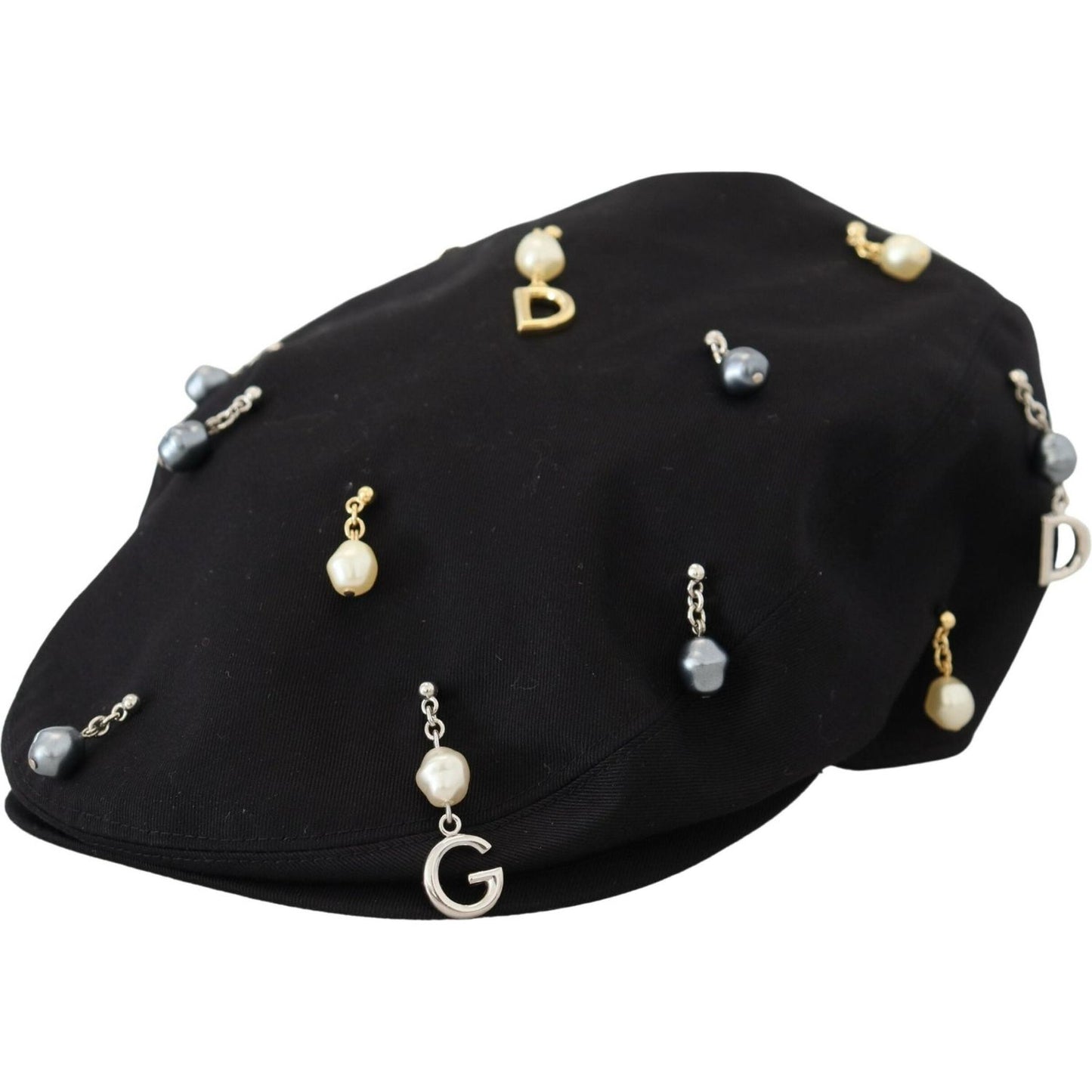 Dolce & Gabbana Elegant Black Cotton Newsboy Hat Dolce & Gabbana