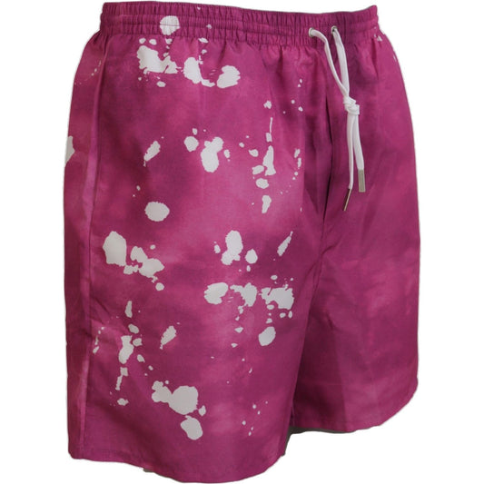 Dsquared² Pink Tie Dye Swim Shorts Boxer Dsquared²