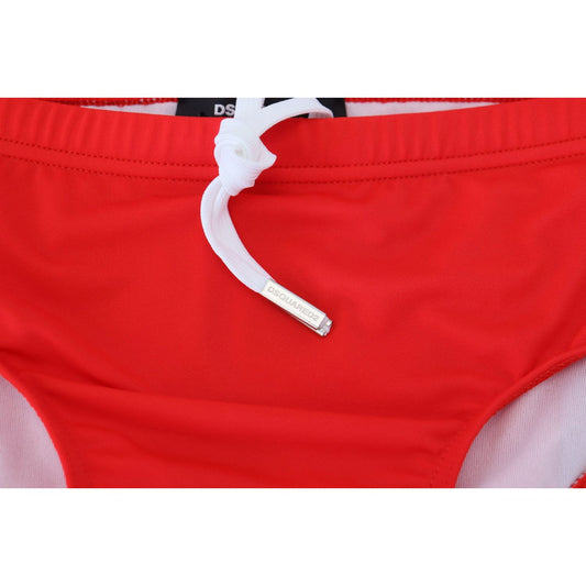 Dsquared² Red ICON Print Swim Briefs Dsquared²