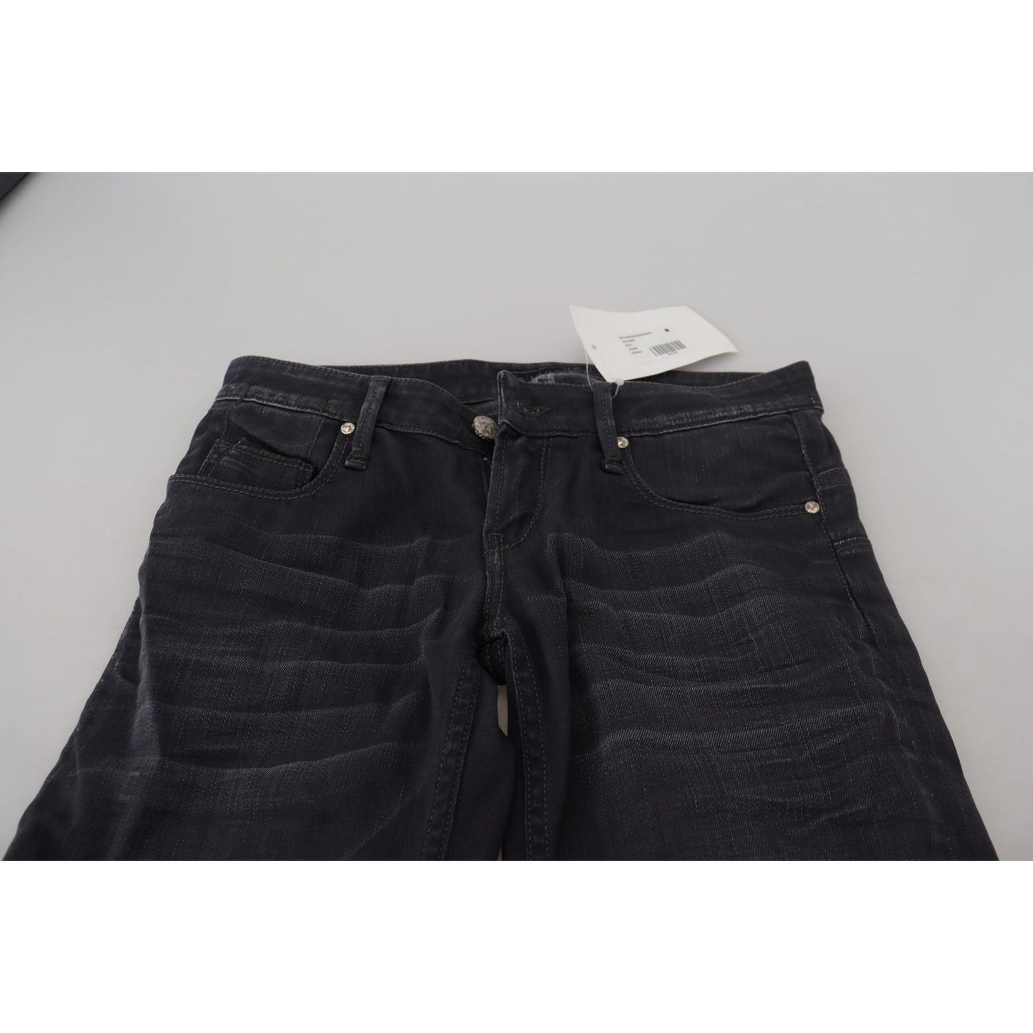 Acht Sleek Black Washed Slim Fit Denim Acht Black