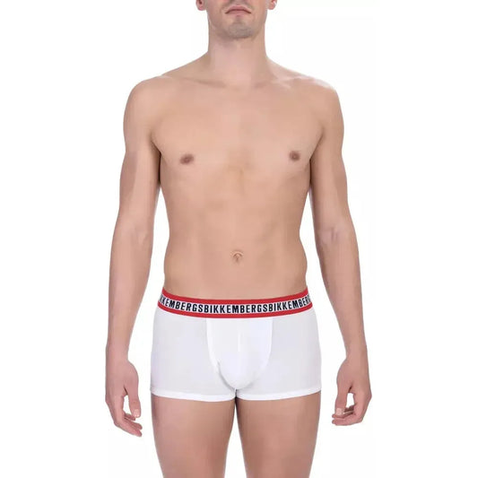 Bikkembergs White Cotton Men's Trunk Pack Bikkembergs