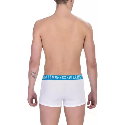 Bikkembergs White Cotton Men's Trunk Bikkembergs