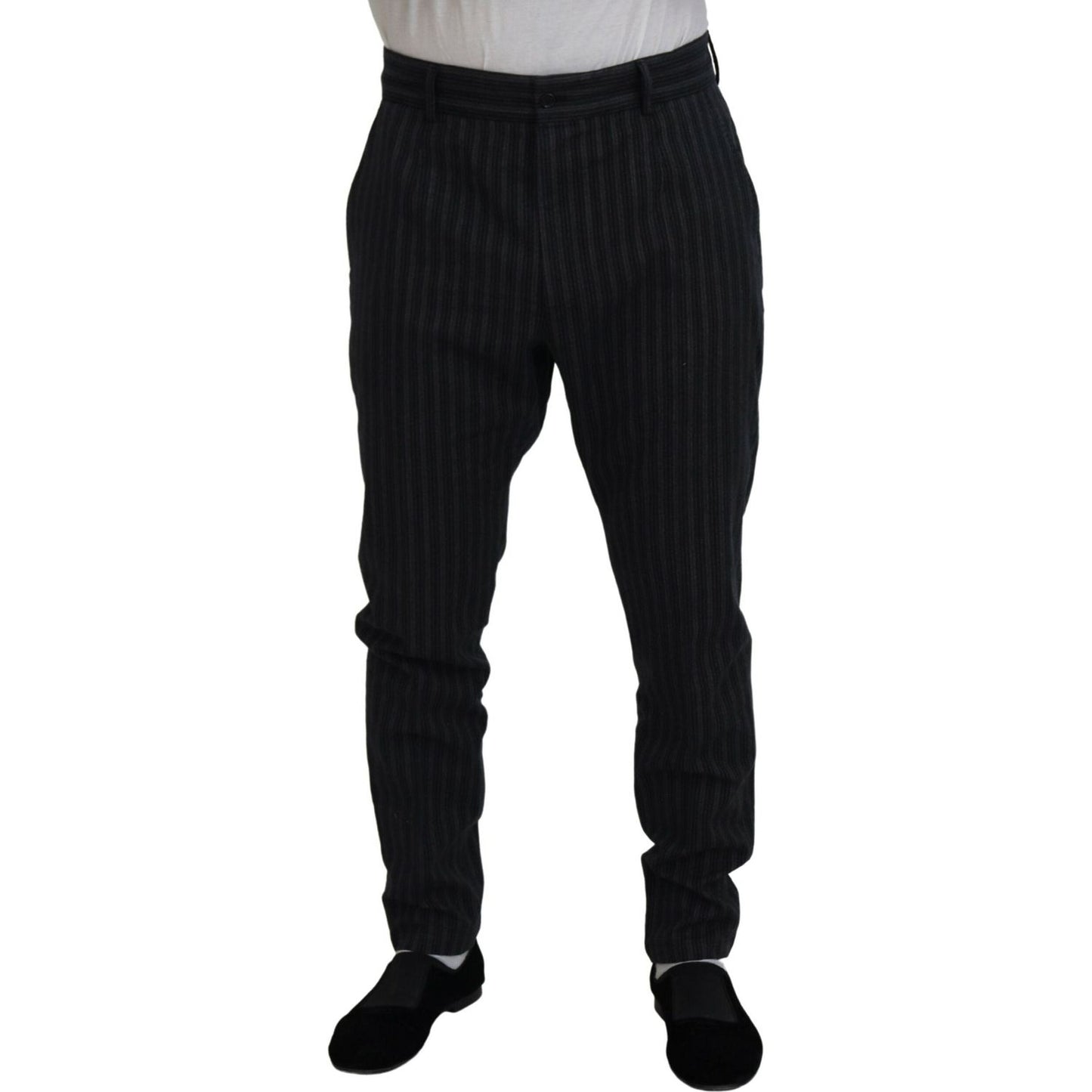 Dolce & Gabbana Elegant Striped Chino Dress Pants Dolce & Gabbana